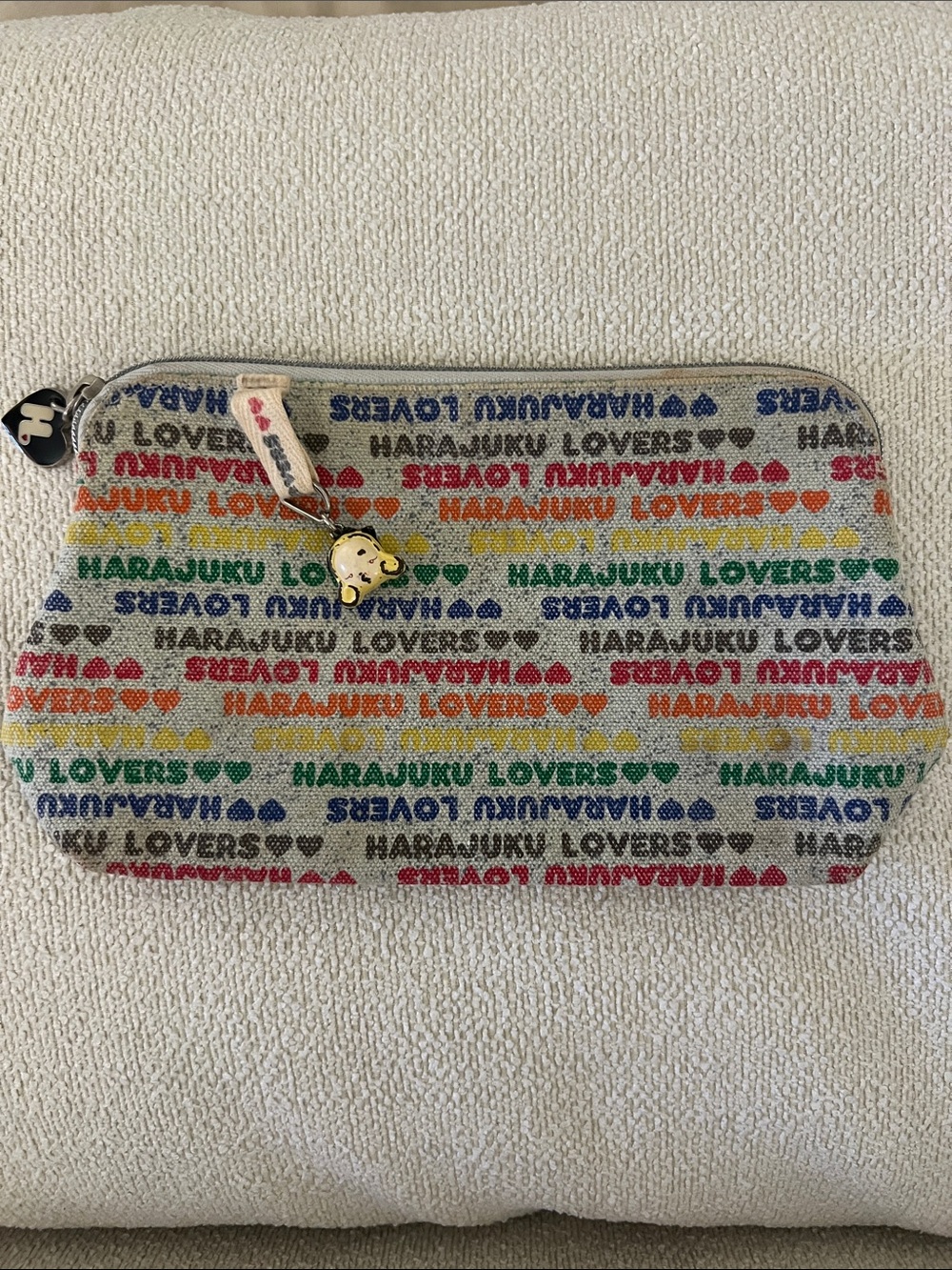 Harajuku Lovers Rainbow Logo Zip Pouch - Multicolor